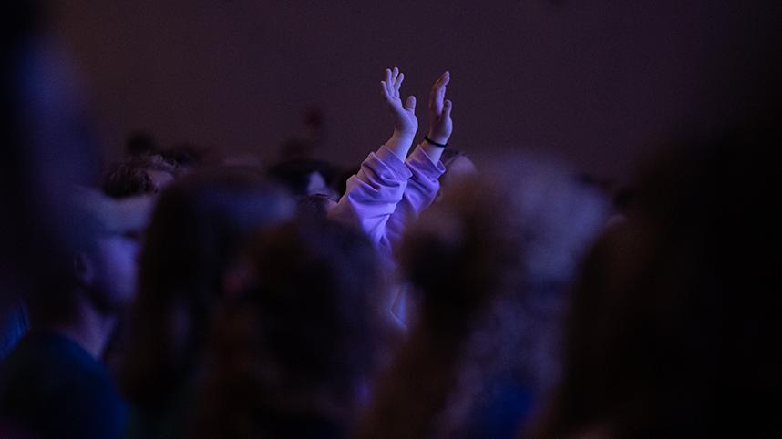 Hands of Praise in CU chapel 858